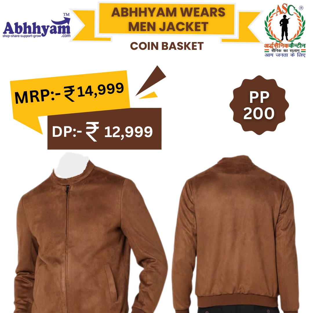 Abhhyam Wears Men Jacket Coin Basket