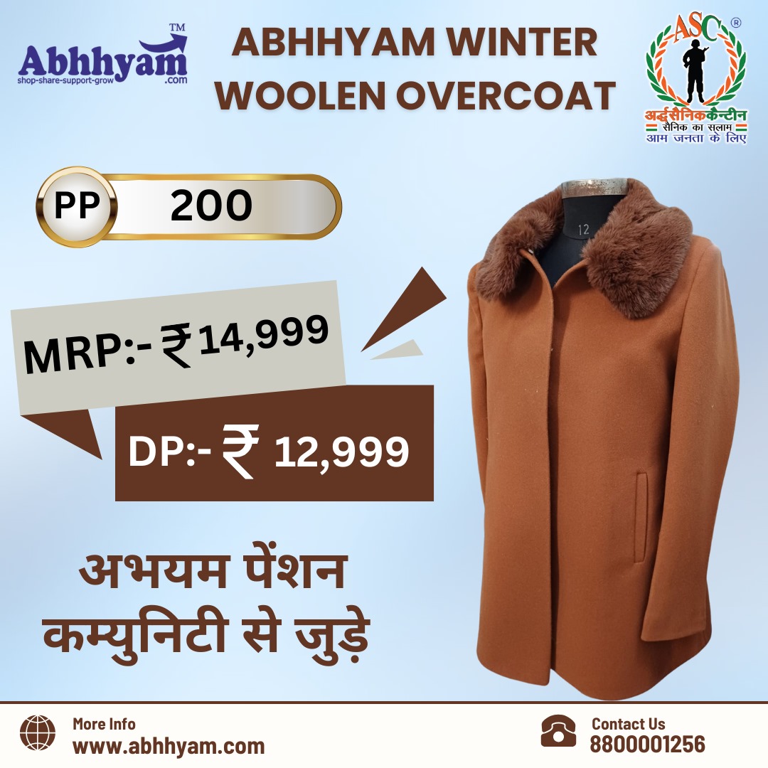 Abhhyam Winter Woolen Overcoat