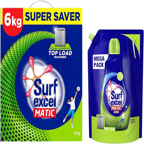 SURF EXCEL TOP LOAD  6KG+500ML